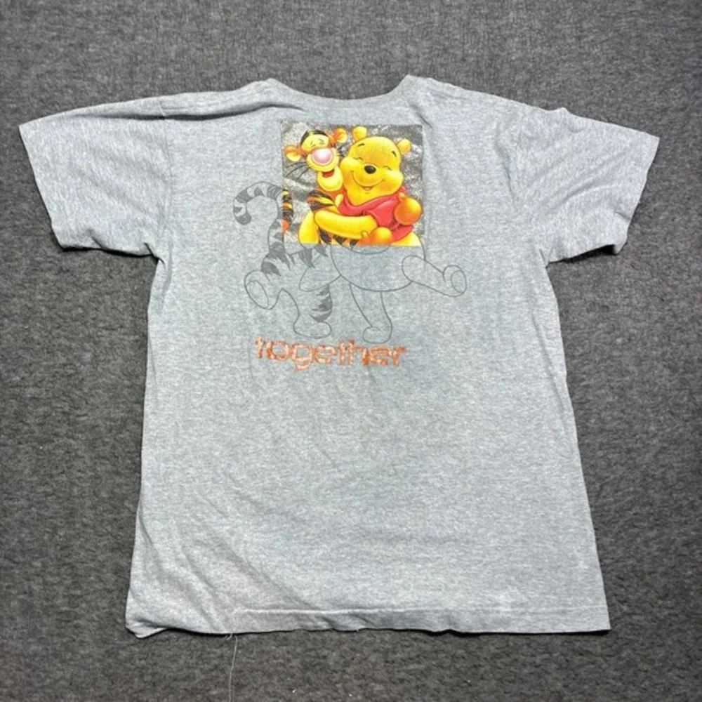 Vintage Disney Winnie‎ The Pooh Tigger Bouncing Away T Shirt Womens Large Gray